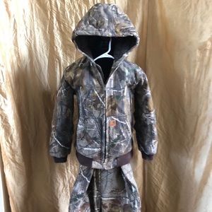 Carhartt kids size L14-16 2 pc. Snowsuit hunting
